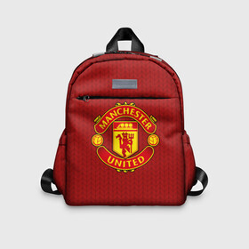 Детский рюкзак 3D с принтом Manchester United Knitted в Рязани, 100% полиэстер | лямки с регулируемой длиной, сверху петелька, чтобы рюкзак можно было повесить на вешалку. Основное отделение закрывается на молнию, как и внешний карман. Внутри дополнительный карман. По бокам два дополнительных кармашка | Тематика изображения на принте: england | football | logo | manchester united | pattern | sport | англия | арт | вязаный | лига | лого | манчестер юнайтед | переплет | свитер | спорт | текстура | узор | фк | футбол | футбольный клуб | эмблема