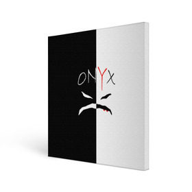 Холст квадратный с принтом ONYX в Рязани, 100% ПВХ |  | onyx | американская группа | группа | музыка | надпись | хип хоп