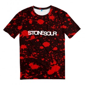 Мужская футболка 3D с принтом STONE SOUR в Рязани, 100% полиэфир | прямой крой, круглый вырез горловины, длина до линии бедер | punk | rock | stone sour | альтернативный хип хоп | группа | инди поп | музыка | музыкальное произведение | ноты | панк | регги | рок | синти поп