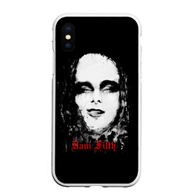 Чехол для iPhone XS Max матовый с принтом Dani Filth в Рязани, Силикон | Область печати: задняя сторона чехла, без боковых панелей | Тематика изображения на принте: cradle of filth | колыбель порока