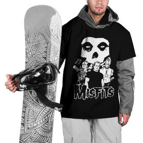 Накидка на куртку 3D с принтом Misfits в Рязани, 100% полиэстер |  | Тематика изображения на принте: horror | punk | rock | альтернатива | группа | мисфитс | неприкаянные | панк | рок | хоррор