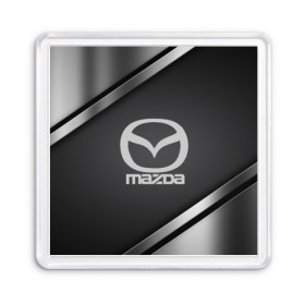 Магнит 55*55 с принтом MAZDA SPORT в Рязани, Пластик | Размер: 65*65 мм; Размер печати: 55*55 мм | 