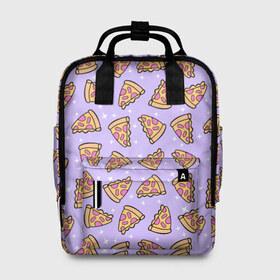 Женский рюкзак 3D с принтом Пицца Мун в Рязани, 100% полиэстер | лямки с регулируемой длиной, сверху ручки, чтобы рюкзак нести как сумку. Основное отделение закрывается на молнию, как и внешний карман. Внутри два дополнительных кармана, один из которых закрывается на молнию. По бокам два дополнительных кармашка, куда поместится маленькая бутылочка
 | food | pattern | pizza | sailor moon | еда | паттерн | пицца | сейлор мун