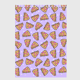 Скетчбук с принтом Пицца Мун в Рязани, 100% бумага
 | 48 листов, плотность листов — 100 г/м2, плотность картонной обложки — 250 г/м2. Листы скреплены сверху удобной пружинной спиралью | food | pattern | pizza | sailor moon | еда | паттерн | пицца | сейлор мун