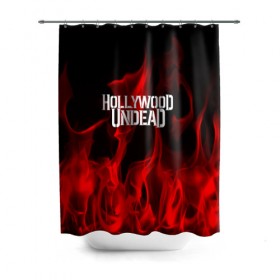 Штора 3D для ванной с принтом Hollywood Undead в Рязани, 100% полиэстер | плотность материала — 100 г/м2. Стандартный размер — 146 см х 180 см. По верхнему краю — пластиковые люверсы для креплений. В комплекте 10 пластиковых колец | hollywood undead | punk | rock | альтернативный хип хоп | группа | инди поп | музыка | музыкальное произведение | ноты | панк | регги | рок | синти поп