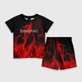 Детский костюм с шортами 3D с принтом Evanescence в Рязани,  |  | evanescence | punk | rock | альтернативный хип хоп | группа | инди поп | музыка | музыкальное произведение | ноты | панк | регги | рок | синти поп