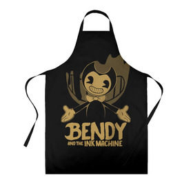 Фартук 3D с принтом Bendy and the ink machine (20) в Рязани, 100% полиэстер | общий размер — 65 х 85 см, ширина нагрудника — 26 см, горловина — 53 см, длина завязок — 54 см, общий обхват в поясе — 173 см. Принт на завязках и на горловине наносится с двух сторон, на основной части фартука — только с внешней стороны | bendy | bendy and the ink machine | game | horror | ink | machine | trend | video game