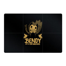 Магнитный плакат 3Х2 с принтом Bendy and the ink machine (20) в Рязани, Полимерный материал с магнитным слоем | 6 деталей размером 9*9 см | Тематика изображения на принте: bendy | bendy and the ink machine | game | horror | ink | machine | trend | video game