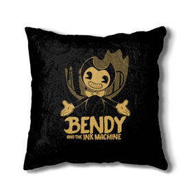 Подушка 3D с принтом Bendy and the ink machine (20) в Рязани, наволочка – 100% полиэстер, наполнитель – холлофайбер (легкий наполнитель, не вызывает аллергию). | состоит из подушки и наволочки. Наволочка на молнии, легко снимается для стирки | bendy | bendy and the ink machine | game | horror | ink | machine | trend | video game