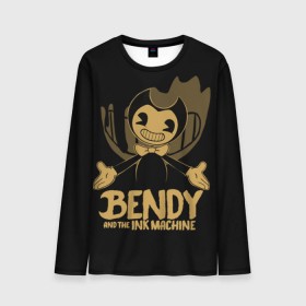 Мужской лонгслив 3D с принтом Bendy and the ink machine (20) в Рязани, 100% полиэстер | длинные рукава, круглый вырез горловины, полуприлегающий силуэт | bendy | bendy and the ink machine | game | horror | ink | machine | trend | video game