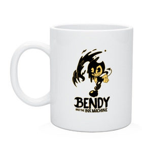 Кружка с принтом Bendy and the ink machine (21) в Рязани, керамика | объем — 330 мл, диаметр — 80 мм. Принт наносится на бока кружки, можно сделать два разных изображения | bendy | bendy and the ink machine | game | horror | ink | machine | trend | video game