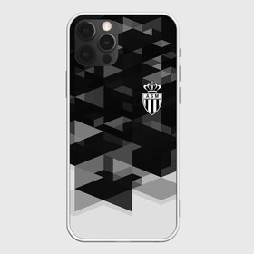 Чехол для iPhone 12 Pro Max с принтом Monaco Geometry Sport в Рязани, Силикон |  | abstraction | championship | fc | football | footer | monaco | polygon | soccer | socker | sport | абстракция | монако | одежда | спорт | спортивный | униформа | футбол | футбольный клуб | чемпионат