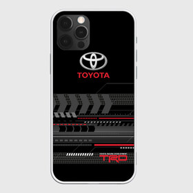 Чехол для iPhone 12 Pro Max с принтом Toyota 1 в Рязани, Силикон |  | car | toyota | абстракция | авто | графика | дизайн | полосы | протектор | пунктир | след шин | тойота