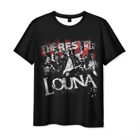Мужская футболка 3D с принтом The best of Louna в Рязани, 100% полиэфир | прямой крой, круглый вырез горловины, длина до линии бедер | louna | лусинэ геворкян