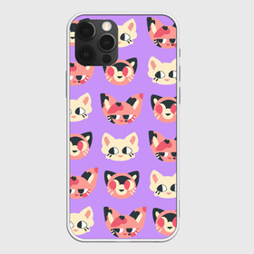 Чехол для iPhone 12 Pro Max с принтом Cat and Panda в Рязани, Силикон |  | animal | cat | cute | kitty | meow | pattern | pet | животное | кот | котенок | котики | мяу | паттерн