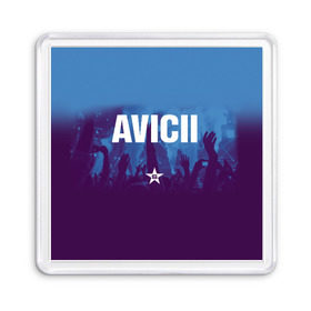 Магнит 55*55 с принтом Avicii в Рязани, Пластик | Размер: 65*65 мм; Размер печати: 55*55 мм | Тематика изображения на принте: 