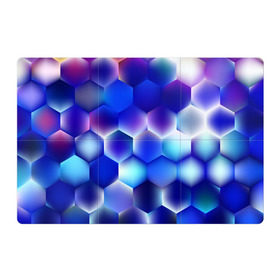 Магнитный плакат 3Х2 с принтом Синяя чешуя змеи в Рязани, Полимерный материал с магнитным слоем | 6 деталей размером 9*9 см | абстракция | арт | геометрия | кожа | краска | красочные | лето | огонь | пламя | чешуя