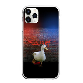 Чехол для iPhone 11 Pro Max матовый с принтом Утиный вандализм в Рязани, Силикон |  | duck | вандал | вандализм | граффити | утка | хулиган