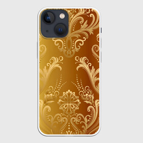 Чехол для iPhone 13 mini с принтом ЗОЛОТОЙ УЗОР. в Рязани,  |  | abstract | geometry | gold | ornament | pattern | texture | абстракция | геометрия | золото | золотой узор | орнамент | паттерн | текстура | узор