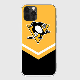 Чехол для iPhone 12 Pro с принтом Pittsburgh Penguins (Форма 1) в Рязани, силикон | область печати: задняя сторона чехла, без боковых панелей | питтсбург пингвинз