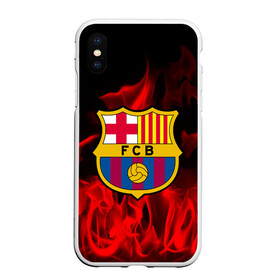 Чехол для iPhone XS Max матовый с принтом BARCELONA SPORT в Рязани, Силикон | Область печати: задняя сторона чехла, без боковых панелей | football | soccer | барселона