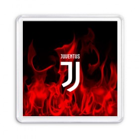 Магнит 55*55 с принтом JUVENTUS SPORT в Рязани, Пластик | Размер: 65*65 мм; Размер печати: 55*55 мм | football | soccer | ювентус