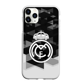 Чехол для iPhone 11 Pro Max матовый с принтом FC Real Madrid sport geometry в Рязани, Силикон |  | Тематика изображения на принте: abstraction | championship | fc | football | footer | polygon | real madrid | soccer | socker | sport | абстракция | одежда | спорт | спортивный | униформа | футбол | футбольный клуб | чемпионат