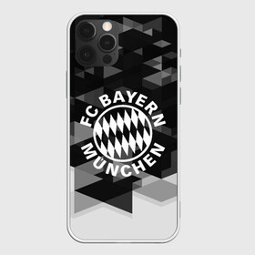 Чехол для iPhone 12 Pro с принтом Bayern Munchen Geometry Sport  в Рязани, силикон | область печати: задняя сторона чехла, без боковых панелей | Тематика изображения на принте: abstraction | bayern munchen | championship | fc | football | footer | polygon | soccer | socker | sport | абстракция | одежда | спорт | спортивный | униформа | футбол | футбольный клуб | чемпионат