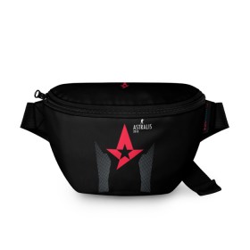 Поясная сумка 3D с принтом Astralis - The Form в Рязани, 100% полиэстер | плотная ткань, ремень с регулируемой длиной, внутри несколько карманов для мелочей, основное отделение и карман с обратной стороны сумки застегиваются на молнию | 0x000000123 | astralis | csgo | form | астралис | ксго | форма