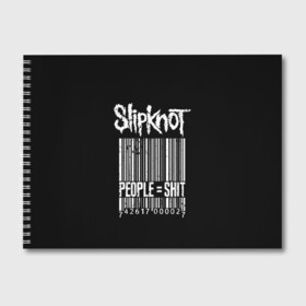 Альбом для рисования с принтом Slipknot People в Рязани, 100% бумага
 | матовая бумага, плотность 200 мг. | Тематика изображения на принте: alternative | iowa | metal | nu | slipknot | slipnot | taylor | метал | слипкнот | слипнот