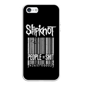 Чехол для iPhone 5/5S матовый с принтом Slipknot People в Рязани, Силикон | Область печати: задняя сторона чехла, без боковых панелей | Тематика изображения на принте: alternative | iowa | metal | nu | slipknot | slipnot | taylor | метал | слипкнот | слипнот