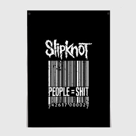 Постер с принтом Slipknot People в Рязани, 100% бумага
 | бумага, плотность 150 мг. Матовая, но за счет высокого коэффициента гладкости имеет небольшой блеск и дает на свету блики, но в отличии от глянцевой бумаги не покрыта лаком | alternative | iowa | metal | nu | slipknot | slipnot | taylor | метал | слипкнот | слипнот