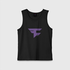 Детская майка хлопок с принтом Faze Clan (Ultraviolet) в Рязани,  |  | 0x000000123 | csgo | faze | ultraviolet | ксго | фиолетовый