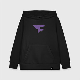 Детская толстовка хлопок с принтом Faze Clan (Ultraviolet) в Рязани, 100% хлопок | Круглый горловой вырез, эластичные манжеты, пояс, капюшен | 0x000000123 | csgo | faze | ultraviolet | ксго | фиолетовый