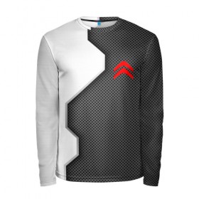 Мужской лонгслив 3D с принтом Citroen sport uniform auto в Рязани, 100% полиэстер | длинные рукава, круглый вырез горловины, полуприлегающий силуэт | Тематика изображения на принте: 