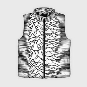 Женский жилет утепленный 3D с принтом White в Рязани,  |  | ian curtis | joy division | rock | unknown pleasures | иэн кёртис | рок