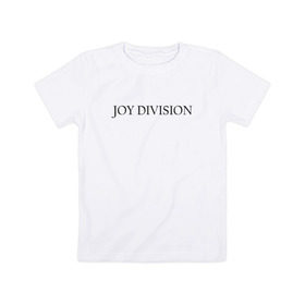 Детская футболка хлопок с принтом Joy Division в Рязани, 100% хлопок | круглый вырез горловины, полуприлегающий силуэт, длина до линии бедер | Тематика изображения на принте: ian curtis | joy division | rock | unknown pleasures | иэн кёртис | рок