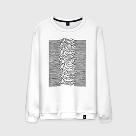 Мужской свитшот хлопок с принтом Unknown Pleasures в Рязани, 100% хлопок |  | ian curtis | joy division | rock | unknown pleasures | иэн кёртис | рок