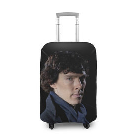 Чехол для чемодана 3D с принтом Sherlock в Рязани, 86% полиэфир, 14% спандекс | двустороннее нанесение принта, прорези для ручек и колес | benedict | cumberbatch | sherlock | бенедикт | камбербатч | шерлок