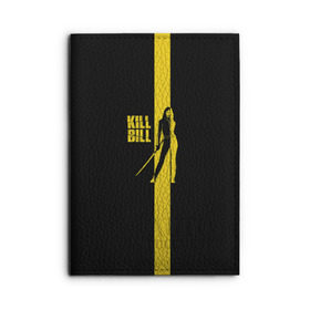 Обложка для автодокументов с принтом Kill Bill в Рязани, натуральная кожа |  размер 19,9*13 см; внутри 4 больших “конверта” для документов и один маленький отдел — туда идеально встанут права | Тематика изображения на принте: тарантино | ума турман