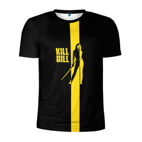 Мужская футболка 3D спортивная с принтом Kill Bill в Рязани, 100% полиэстер с улучшенными характеристиками | приталенный силуэт, круглая горловина, широкие плечи, сужается к линии бедра | тарантино | ума турман