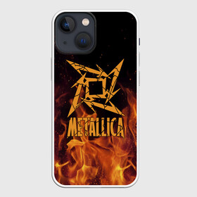 Чехол для iPhone 13 mini с принтом Metallica в Рязани,  |  | m | metallica | группа | джеймс хэтфилд | кирк хэмметт | ларс ульрих | метал | металика | металлика | миталика | музыка | роберт трухильо | рок | трэш | трэшметал | хард | хардрок | хеви | хевиметал