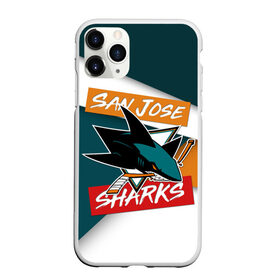 Чехол для iPhone 11 Pro матовый с принтом Сан Хосе в Рязани, Силикон |  | nhl | san jose sharks | нхл | сан хосе шаркс | спорт