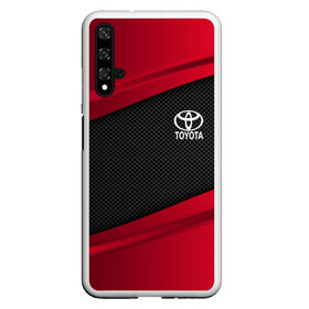 Чехол для Honor 20 с принтом TOYOTA SPORT в Рязани, Силикон | Область печати: задняя сторона чехла, без боковых панелей | Тематика изображения на принте: auto | car | carbon | toyota | автомобиль | машина