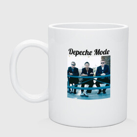 Кружка керамическая с принтом Depeche mode в Рязани, керамика | объем — 330 мл, диаметр — 80 мм. Принт наносится на бока кружки, можно сделать два разных изображения | Тематика изображения на принте: depeche mode | депеш мод. | музыка