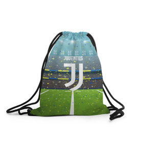 Рюкзак-мешок 3D с принтом JUVENTUS в Рязани, 100% полиэстер | плотность ткани — 200 г/м2, размер — 35 х 45 см; лямки — толстые шнурки, застежка на шнуровке, без карманов и подкладки | football | soccer | ювентус