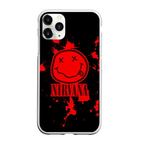 Чехол для iPhone 11 Pro матовый с принтом Nirvana в Рязани, Силикон |  | cobain | kurt | nevermino | nirvana | альтернативный | гранж | грол | группа | дональд | кобейн | курт | музыка | надпись | нервана | нирвана | новоселич | певец | рок | смайл | смайлик | солист