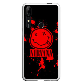 Чехол для Honor P Smart Z с принтом Nirvana в Рязани, Силикон | Область печати: задняя сторона чехла, без боковых панелей | Тематика изображения на принте: cobain | kurt | nevermino | nirvana | альтернативный | гранж | грол | группа | дональд | кобейн | курт | музыка | надпись | нервана | нирвана | новоселич | певец | рок | смайл | смайлик | солист