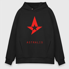 Мужское худи Oversize хлопок с принтом Astralis - The Form в Рязани, френч-терри — 70% хлопок, 30% полиэстер. Мягкий теплый начес внутри —100% хлопок | боковые карманы, эластичные манжеты и нижняя кромка, капюшон на магнитной кнопке | astralis | counter strike | cs go