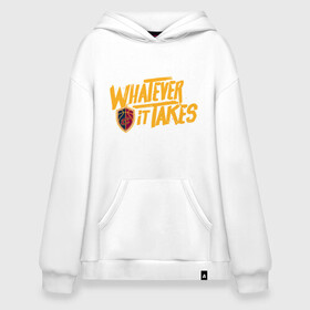 Худи SuperOversize хлопок с принтом Cavaliers - Whatever it Takes в Рязани, 70% хлопок, 30% полиэстер, мягкий начес внутри | карман-кенгуру, эластичная резинка на манжетах и по нижней кромке, двухслойный капюшон
 | basketbal | cleveland cavaliers | nba | баскетбол | кливленд кавальерс | нба